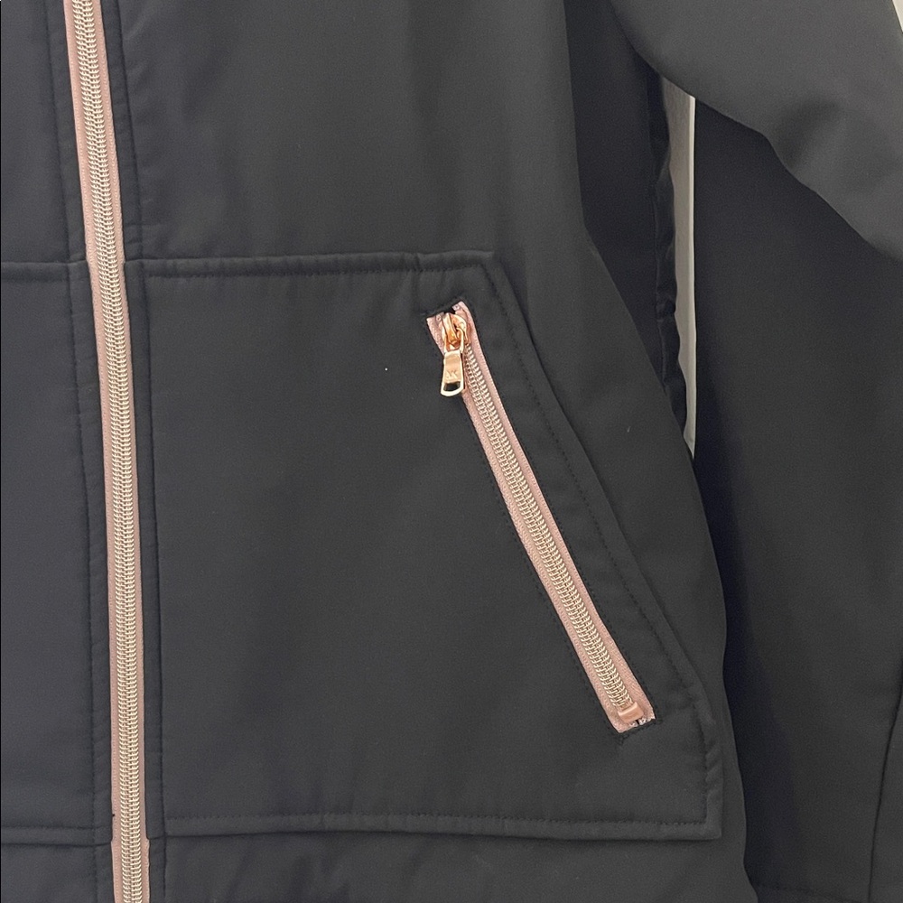 MICHAEL Michael Kors Kids Black Jacket with Pink Accents - Picture 6 of 10